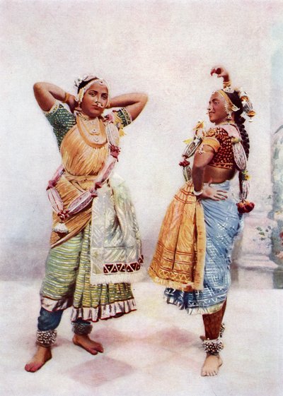 Baroda Nautch Girls, late 19th century by Bombay Vernon and Co.